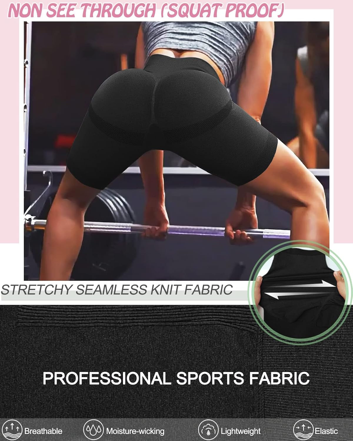 Women Seamless Biker Yoga Shorts Workout High Waist Spandex Gym Shorts Butt Lifting Booty Leggings Hot Pants